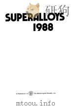 SUPERALLOYS 1     PDF电子版封面    D·N·DUHL 