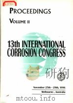 13TH INTERNATIONAL CORROSION CONGRESS PROCEEDINGS VOLUME 2     PDF电子版封面     
