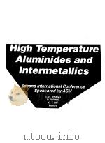HIGH TEMPERATURE ALUMINIDES AND INTERMETALLICS VOLUME 1-2（ PDF版）
