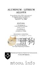 ALUMINUM-LITHIUM ALLOYS（ PDF版）