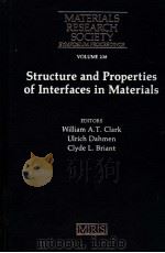 STRUCTURE AND PROPERTIES OF INTERFACES IN MATERIALS（ PDF版）