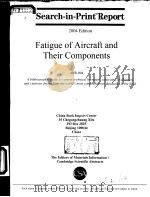 FATIGUE OF AIRCRAFT AND THEIR COMPONENTS（ PDF版）