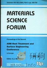 MATERIALS SCIENCE FORUM PT2     PDF电子版封面    E·J·MLTTEMEIJER 