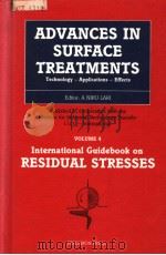 ADVANCES IN SURFACE TREATMENTS VOLUME 4     PDF电子版封面  0080340628  A.NIKU-LARI 