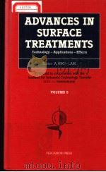 ADVANCES IN SURFACE TREATMENTS VOLUME 5     PDF电子版封面  0080349234  A.NIKU-LARI 