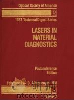 TOPICAL MEETING ON LASERS IN MATERIALS DIAGNOSTICS     PDF电子版封面  0936659408   
