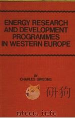 ENERGY RESEARCH AND DEVELOPMENT PROGRAMMES IN WESTERN EUROPE（ PDF版）