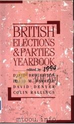 BRITISH ELECTIONS AND PARTIES YEARBOOK 1994     PDF电子版封面  7714641502  PIPPA NORRIS，IVOR CREWE，DAVID 
