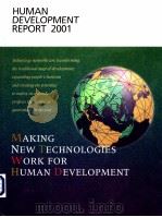 HUMAN DEVELOPMENT REPORT 2001     PDF电子版封面  0195218353   