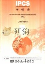 IPCS CONCISE INTERNATIONAL CHEMICAL ASSESSMENT DOCUMENT 5 LIMONENE     PDF电子版封面  9241530057   