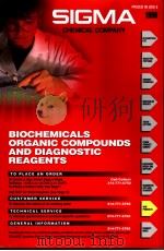 1996 SIGMA BIOCHEMICALS ORGANIC COMPOUNDS AND DIAGNOSTIC REAGENTS     PDF电子版封面     