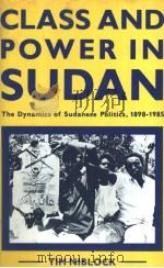 CLASS AND POWER IN SUDAN  THE DYNAMICS OF SUDANESE POLITICS 1898-1985   1987  PDF电子版封面  0333419766  TIM NIBLOCK 