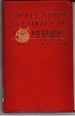 SMALL-STATE SECURITY IN THE BALKANS     PDF电子版封面  0389202886  AUREL BRAUN 