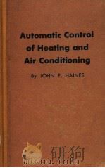 AUTOMATIC COMTROL OF HEATING AND AIR COMDITIONING（ PDF版）