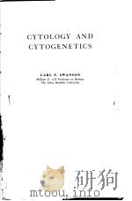 CYTOLOGY AND CYTOGENETICS（1958 PDF版）