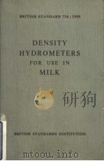 DENSITY HYDROMETERS FOR USE IN MILK（ PDF版）