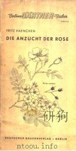 DIE ANZUCHT DER ROSE     PDF电子版封面     