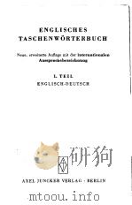 ENGLISCHES TASCHENWORTERBUCH     PDF电子版封面    ENGLISCH-DEUTSCH 