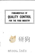 FUNDAMENTALS OF QUALITY CONTROL FOR THE FOOD INDUSTRY（ PDF版）