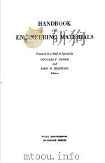 HANDBOOK OF ENGINEERING MATERIALS     PDF电子版封面    DOUGLAS F.MINER 