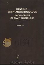 HANDBUCH DER PFLANZENPHYSIOLOGIE ENCYCLOPEDIA OF PLANT PHYSIOLOGY ⅩⅤ/1（ PDF版）