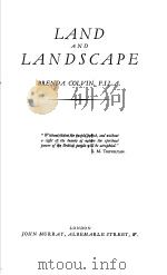 LAND AND LANDSCAPE     PDF电子版封面    BRENDA COLVIN F·I·L·A 