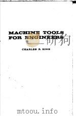MACHINE TOOLS FOR ENGINEERS（ PDF版）