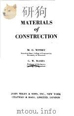 MATERIALS OF CONSTRUCTION     PDF电子版封面    M·O·WITHEY 