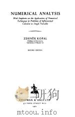 NUMERICAL ANALYSIS     PDF电子版封面    ZDENEK KOPAL 