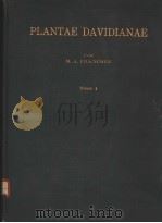 PLANTAE DAVIDIANAE TOME 1     PDF电子版封面    M·A·FRANCHET 