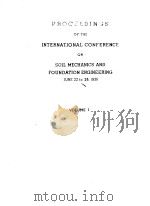 PROCEEDINGS OF THE INTERNATIONAL CONFERENCE ON SOIL MECHANICS AND FOUNDATION ENGINEERING JUNE 22 TO     PDF电子版封面     