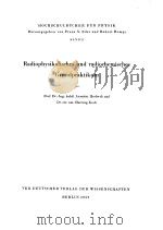 Radiophysikalisches und radiochemisches Grundpraktikum     PDF电子版封面     