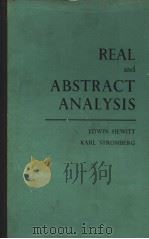 REAL AND ABSTRACT ANALYSIS     PDF电子版封面    EDWIN HEWITT 