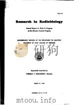 RESEARCH IN RADIONBIONLOGY     PDF电子版封面    F·DOUGERTY 