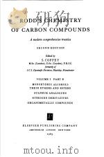 RODD'S CHEMISTRY OF CARBON COMPOUNDS VOLUME I PART B     PDF电子版封面    S·COFFEY 