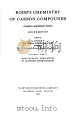 RODD'S CHEMISTRY OF CARBON COMPOUNDS VOLUME I PART C     PDF电子版封面    S·COFFEY 