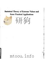 Statistical Theory of Extreme Values and Some Practical Applications     PDF电子版封面    Emil J.Gumbel 