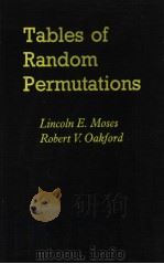 TABLES OF RANDOM PERMUTATIONS     PDF电子版封面     