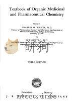 TEXTBOOK OF ORGANIC MEDICINAL AND PHARMACEUTICAL CHEMISTRY     PDF电子版封面    CHARLES O·WILSON 