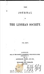 THE LINNEAN SOCIETY Ⅱ     PDF电子版封面     