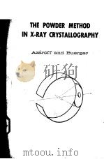 THE POWDER METHOD IN X-RAY CRYSTALLOGRAPHY（ PDF版）