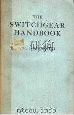 THE SWITCHGEAR HANDBOOK VOLUME 1     PDF电子版封面    C·H·FLURSCHEIM 