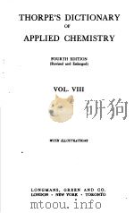 THORPE‘S DICTIONARY OF APPLIED CHEMISTRY Ⅷ（ PDF版）