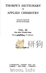 THORPE‘S DICTIONARY OF APPLIED CHEMISTRY Ⅸ（ PDF版）