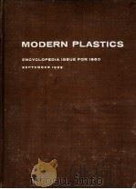 MODERN PLASTICS ENCYCLOPEDIA ISSUE FOR 1960 SEPTEMBER 1959     PDF电子版封面     