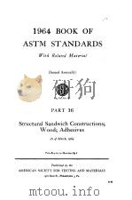 1964 BOOK OF ASTM STANDARDS PART 16     PDF电子版封面     