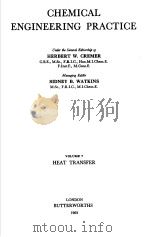 CHEMICAL ENGINEERING PRACTICE VOLUME 7 HEAT TRANSFER（1963 PDF版）