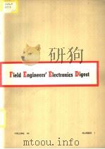 FIELD ENGINEERS‘ELECTRONICS DIGEST VOLUME 10 NUMBER 1     PDF电子版封面     