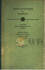 ASTM STANDARDS ON PLASTICS 1958     PDF电子版封面    ASTM COMMITTEE 