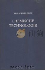 CHEMISCHE TECHNOLOGIE BAND 1     PDF电子版封面     